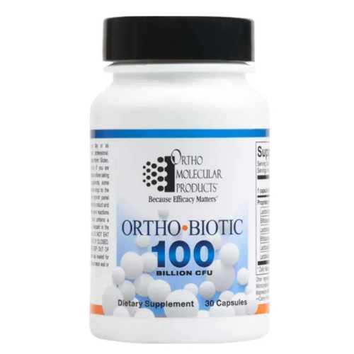 Ortho Molecular, OrthoBiotic 100 Billion CFU, 30Caps