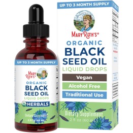 MaryRuth Organics Black Seed Oil Drops | 2 Fl Oz