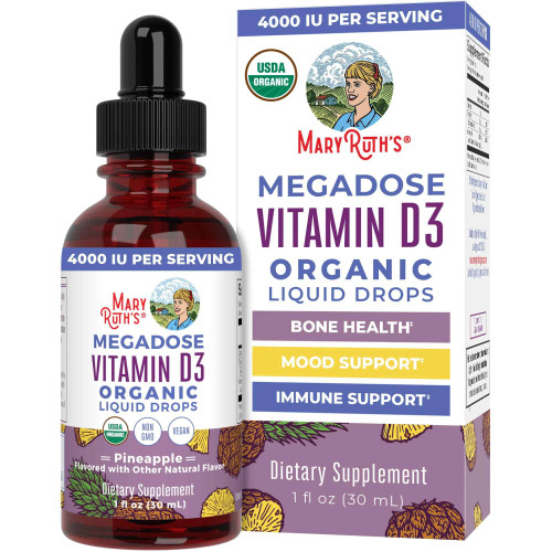 MaryRuth Organics Vitamin D3 Liquid Drops | 30 Servings