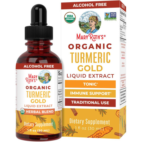 MaryRuth Organics Turmeric Gold Drops | 1 Fl Oz