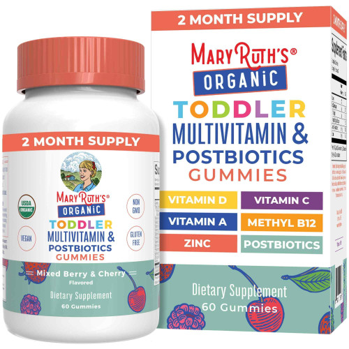 MaryRuth Organics Toddler Multivitamin Gummies | 60 Servings